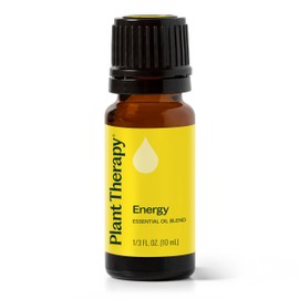 Plant Therapy Energy Essential Oil Blend 10 mL (1/3 oz) Refreshing, Energizing Blend 100% Pure, Undiluted, Natural Aromatherapy, Therapeutic Grade