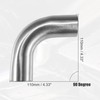 QUARKZMAN 1 Piece Exhaust Elbow Pipe 1.5 Inch Outer Diameter