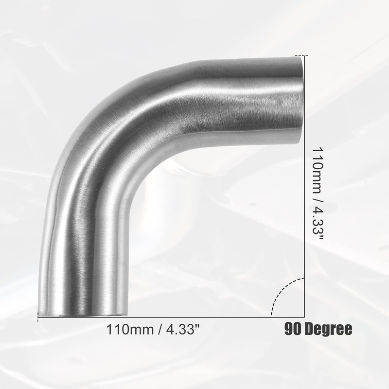 QUARKZMAN 1 Piece Exhaust Elbow Pipe 1.5 Inch Outer Diameter
