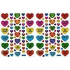 XIAXIN TSS-652 Waterproof Hologram Glitter PVC Heart Sticker Sticker Set