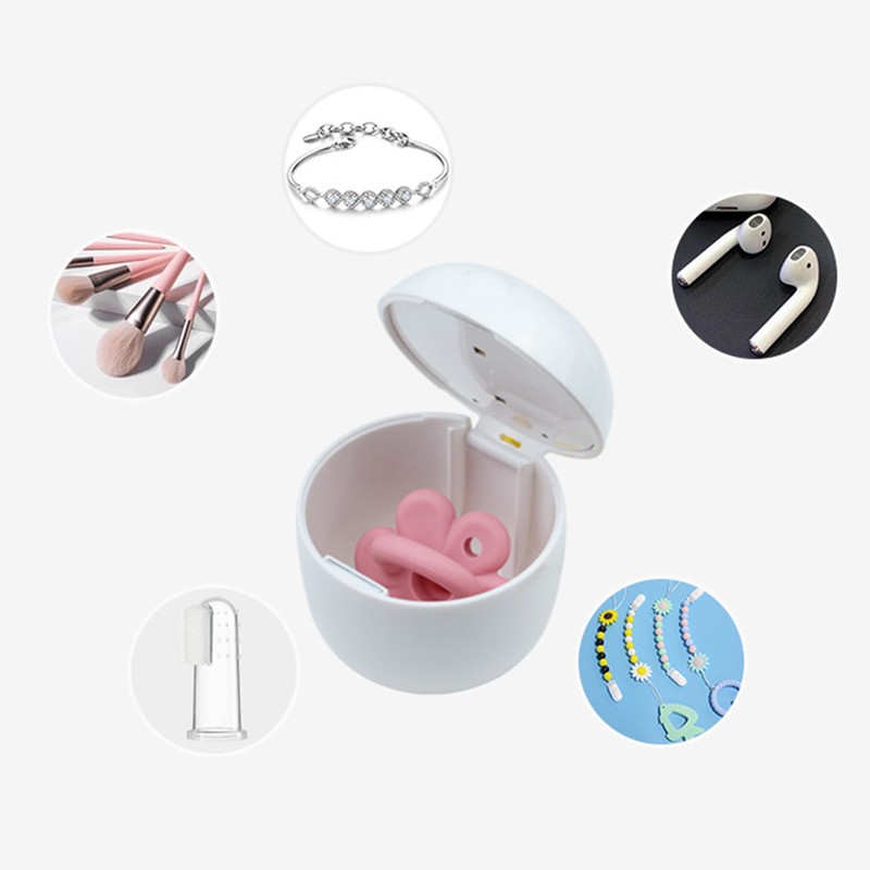 UV Pacifier Sterilization Box High Efficiency Long Standby Rechargeable Portable