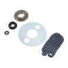 T8F Chain Sprocket Kit Steel 116 Link Drive Chain with