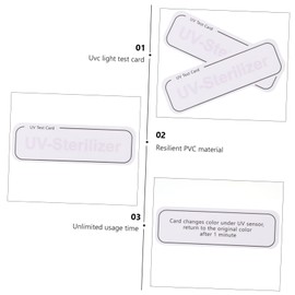 ULTECHNOVO 60pcs Uv Intensity Detection Cards Reusable Test Paper for Uv Monitoring for Sun during Travel and Sunbathing Portable