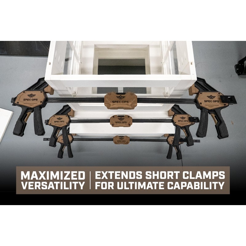 Spec Ops Clamp Coupler for Bar Clamp 2X Clamping Range