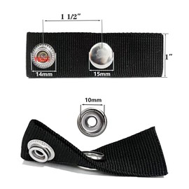 ZEYOCLY Boat Cover Snap Extender -Brass Heavy Duty snap - Extension Size 1 1/2" Extend The Life of Your Boat top Canvas! 12 Pack