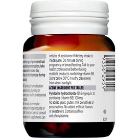 Blackmores Vitamin B6 100mg 40 Tablets New