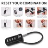 RESET-192 4 Digit Combination Padlock with 10cm(4 inch) Cable,Travel Lock