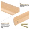 sourcing map 12Pcs Wood Drawer Pulls Handles, 64mm/2.52" Hole Spacing