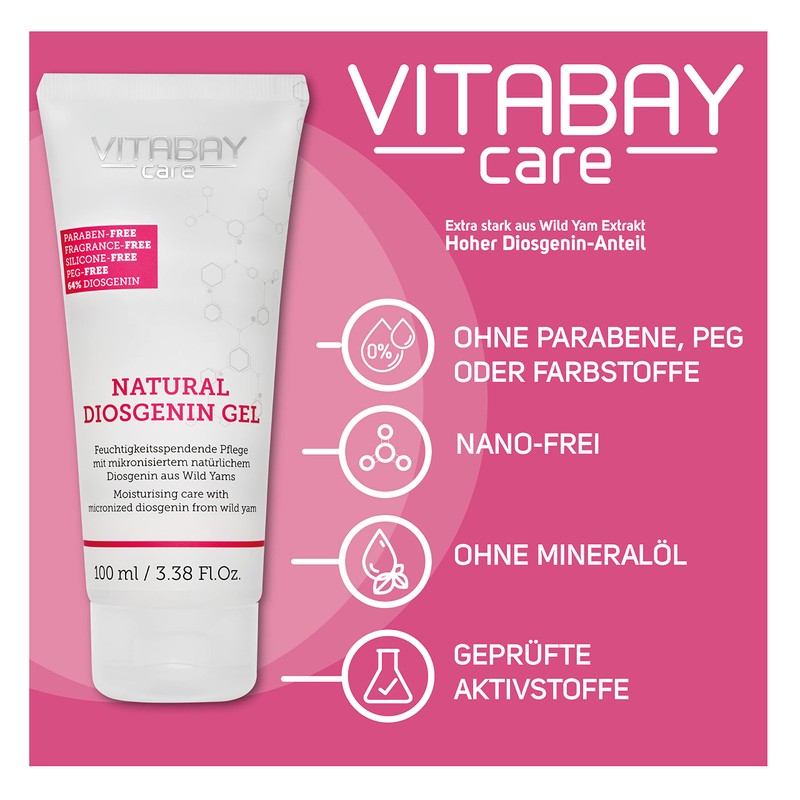 Vitabay Natural Diosgenin Cream with Yam Root 100 ml -