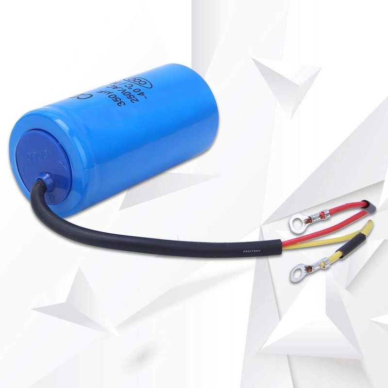Fafeicy CD60 Start Capacitor, 250V AC 350uf Run Capacitor, 350MFD
