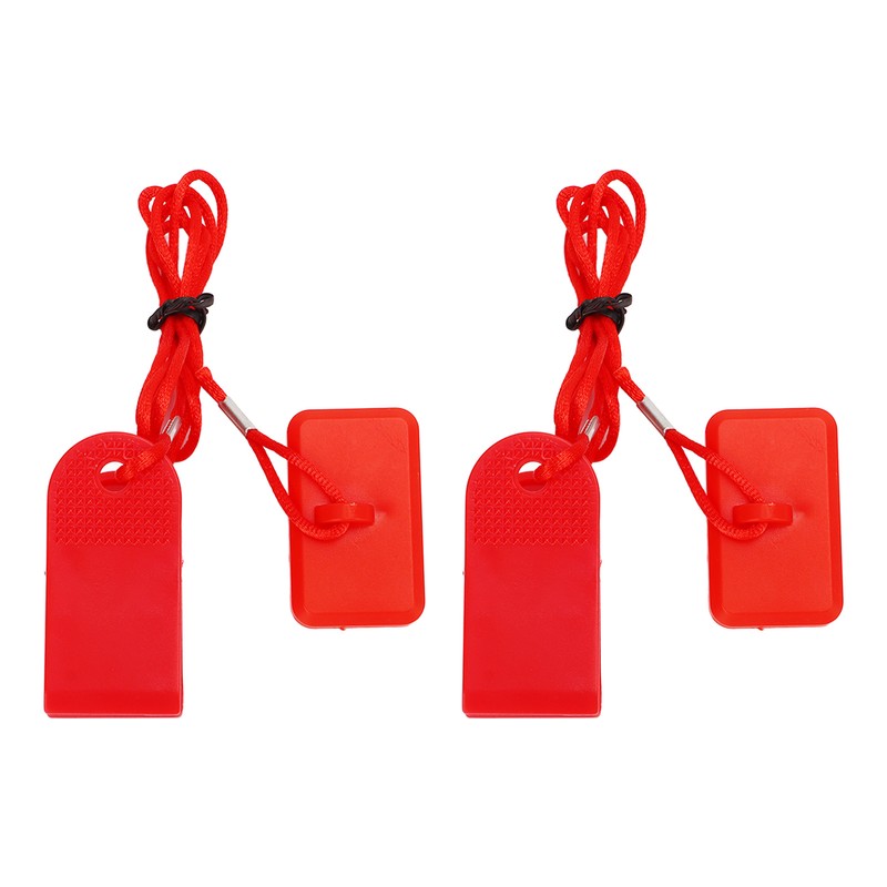 2PCS Treadmill Safety Switch Rectangular Insert ABS and Brass Treadmill