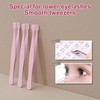 Eyelash Applicator Tool,Eyelash Cluster Tweezers | Non Slip Precise Professional