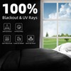 AIFOTO Graphene Thermal Blackout Curtains ，Blackout Window Cover 100% Light