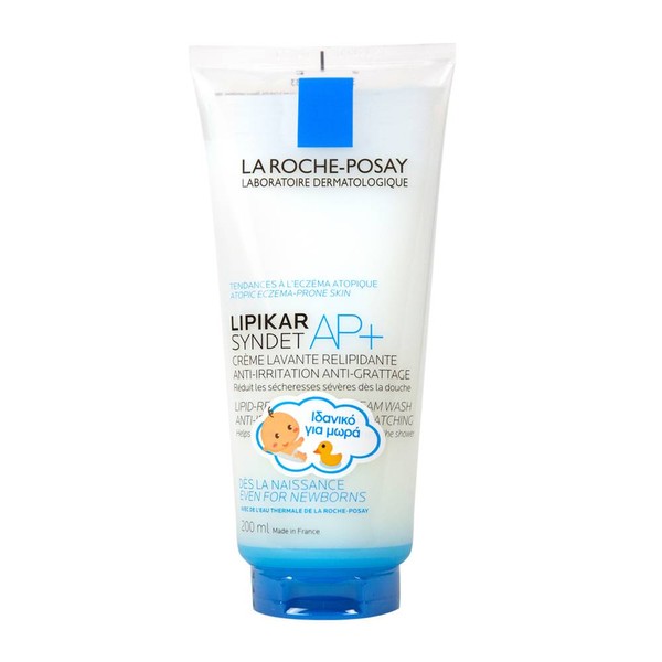 LA ROCHE-POSAY LIPIKAR SYNDET AP+, LIPID-REPLENISHING CREAM WASH. ANTI-IRRITATION, ANTI-SCRATCHING.
