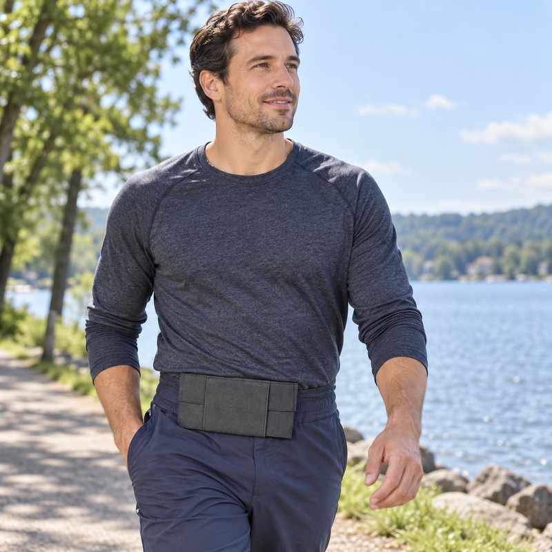 Outdoor Running Mini Invisible Waist Pack Fitted Stretch Pocket Invisible
