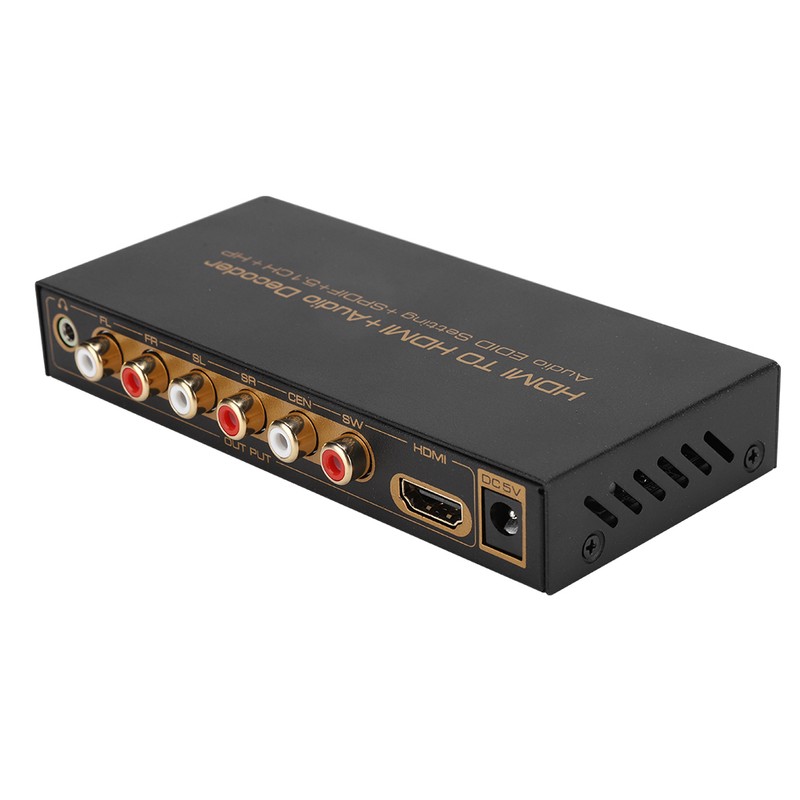 HDMI to HDMi Digital Audio Decoding Decoder Box Converter Adapter