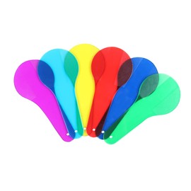 NUOBESTY 6pcs Color Gels Color Filters Pieces Color Filter Board Teaching Tools Teaching Equipment Experiment Equipment Color Film Teaching Instrument Transparent Sheet Translucent Gelt