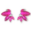 Hot Pink Earring for Women Sparkly Rhinestone Drop Earrings for