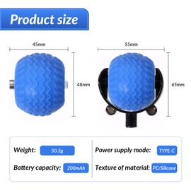 Haokelai Chewie Viral Rolling Ball, Chewie Ball for Cats Dogs, Active Rolling Ball with Two Tails, Interactive Dog Cat Smart Ball Toy, 360° Smart Automatic Rolling Large Small Cats & Dogs Pet Ball