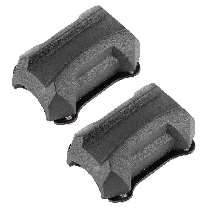 25mm/1in Motorcycle Bumper Guard Anti Drop Rubber Protector Universal Fit