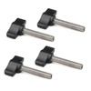 Befenybay 4pcs 1/4"-20 x 1-1/4" Thumb Screw Stainless Steel Standard/Coarse