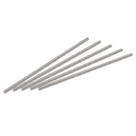 sourcing map Fully Threaded Shaft 304 Stainless Steel Right Thread M3-0.5 Thread Pitch M3 x 90 mm Pack of 5
