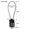 NBYT 3 Digit Combination Lock Steel Wire Diameter 3mm Suitable