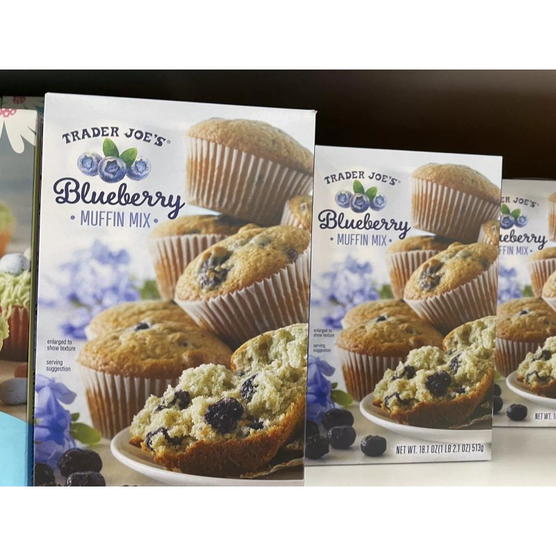Trader Joe's 2 Packs Trader Joe's Blueberry Muffin Mix 18.1
