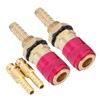 2 pieces 8 mm water-cooled and gas adapter, quick hose