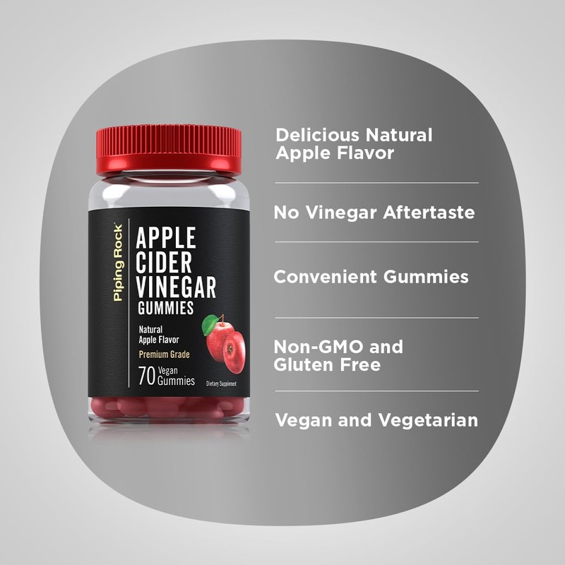 Piping Rock Apple Cider Vinegar Gummies | 70 Count |