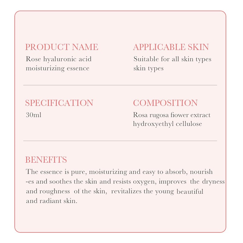 BIOAQUA Face Rose Hyaluronic Acid 98% Moisturizing Essence Facial Serum