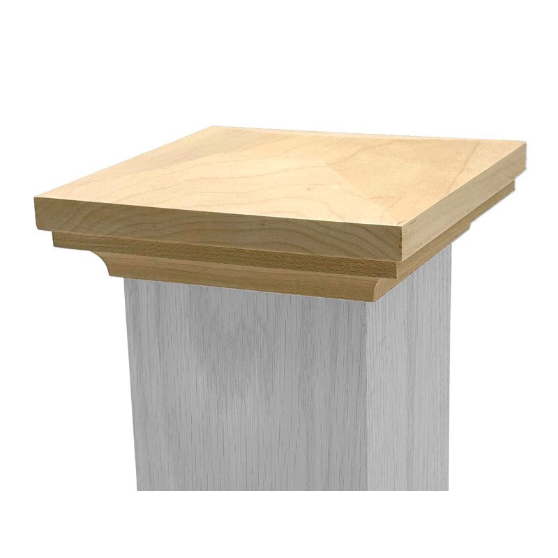 Flat Peak Newel Cap - 935 Style, for 3 1/2"