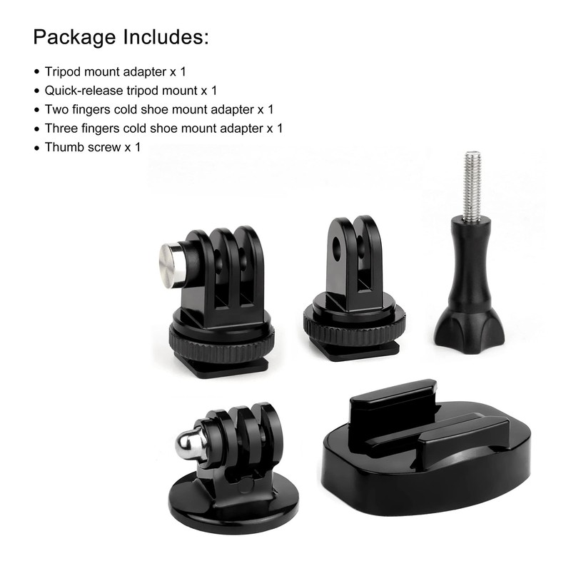YALLSAME Quick Release Tripod Adapter + Tripod Mount + Cold