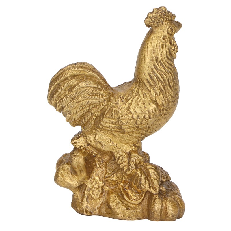Rooster Statue Brass Chinese Home Handicraft Ornaments Rooster Sculpture Figurine