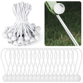 HOOPOE 50 x White Rubber Tensioners with Ball