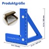 3D Multi Angle Measuring Ruler for Woodworking - Premium Aluminum