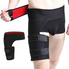 Faja para Ciática, Aparato para Dolor de Ciatica, Soporte de Cadera e Ingle, Faja Muslo y Cadera, Alivio Dolor Muslos y Cuádriceps, Ajustable y Transpirable (Negro)