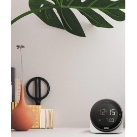 BRAUN/Brown BC24W Digital Alarm Clock, White