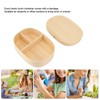 Bento Box Portable Japanese Style Wooden Large Single Layer Removable