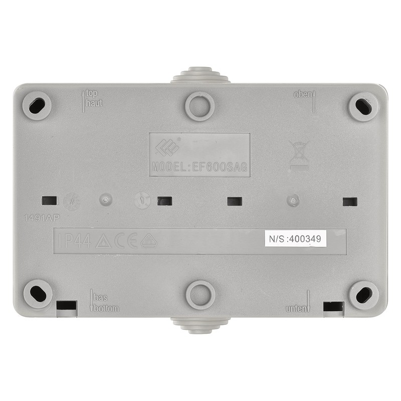 EMOS Toggle Switch and Socket with Protective Contact, Surface-Mounted Combination