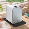 Mini Fridge Silicone Mat with Convex Edge -13.0" x 9.0"