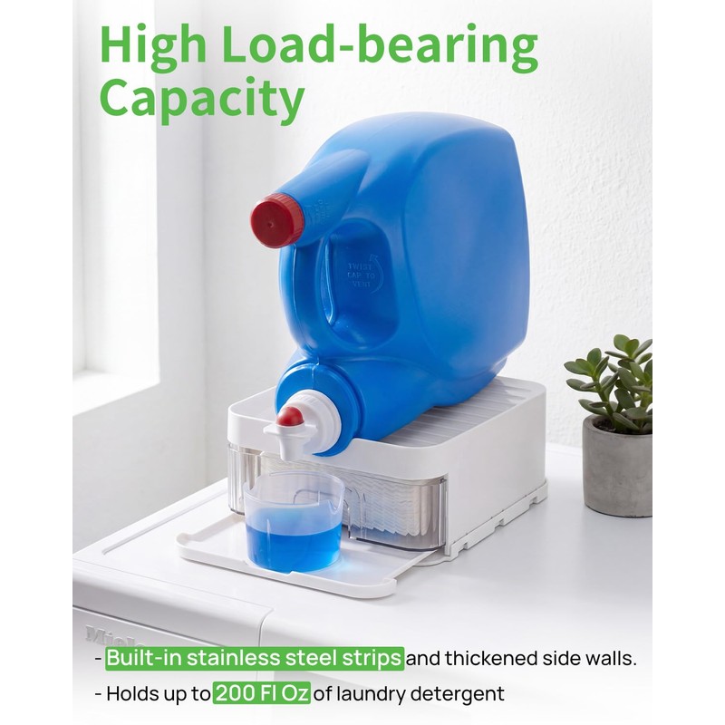 Mbetter 3-in-1 Laundry Detergent Holder + Storage Drawer + Drip