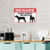 Beware Cane Corso On Duty Sign For Business 8"X12" Rust