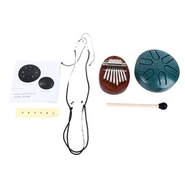Steel Tongue Drum Kalimba Set Thumb Piano Kit Children Orff Percussion Musical Instrument XB07 Green