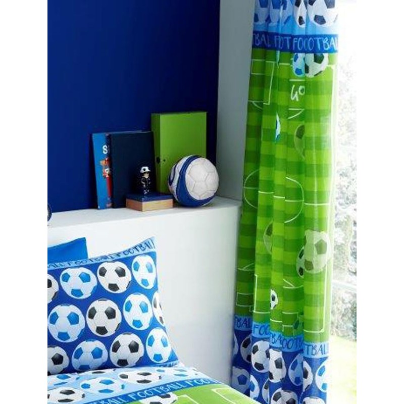 Homemaker ® Blue football bedding duvet set quilt cover/sheet set/curtains