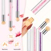 4 pinceles de esponja para uñas, pincel de doble cabeza,
