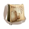 Ambesonne Wine Messenger Bag, Bunch of Grapes, Unisex Cross-body