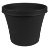 Bloem Terra Pot Planter (TR1000), Black, 10"
