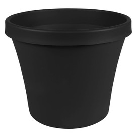 Bloem Terra Pot Planter (TR1000), Black, 10"