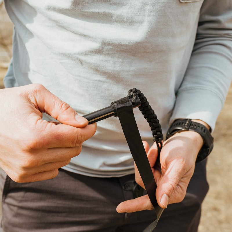Surviveware Survival Fire Starter with Emergency Whistle, Paracord Handle, and